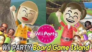 Wii Party - Board Game Island (Expert com) 4 Girl Daisy vs Midori vs Keiko vs Silke | AlexgamingTV