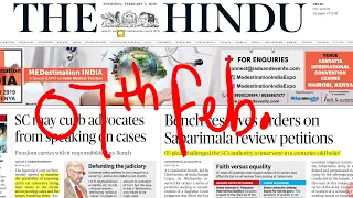 The Hindu Newspaper 07th February 2019 Complete Analysis