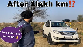 Toyota Fortuner review after 1Lakh Km || Should you buy old fortuner in 2023❓#fortuner #trending