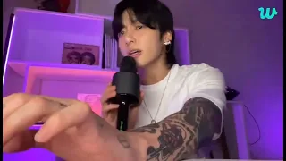 JUNGKOOK singing "All Of My Life" • cover [Weverse Live 5.08.2023]