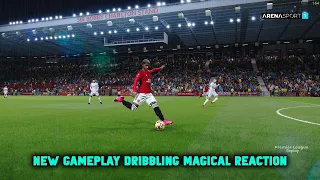 NEW GAMEPLAY DRIBBLING MAGICAL REACTION || ALL PATCH COMPATIBLE || REVIEWS GAMEPLAY