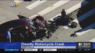 Stolen Motorcycle Suspect Killed In West Hills After Crashing Into Another Vehicle