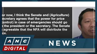 SINAG: Rice price control powers should go to President, DA Chief | ANC