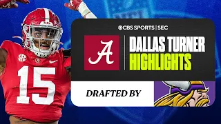 Dallas Turner Alabama Highlights | No. 17 Overall to Vikings | CBS Sports