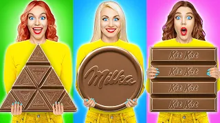 Real Food vs Chocolate Food Challenge #1 by Multi DO Challenge