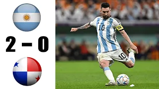 ARGENTINA VS PANAMA 2 - 0 | 23/03/2023 MESSI FREE KICK 😍🔥🔥 FANTASTIC PERFORMANCE | FULL HIGHLIGHT