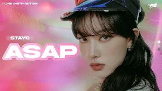 STAYC(스테이씨) - "ASAP" Line Distribution + Color Coded