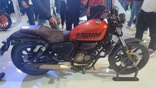 QJ Motor SRV 125 CC Bike With Harley Davidson Style Launched At 2023 Auto Expo - Walkaround Video