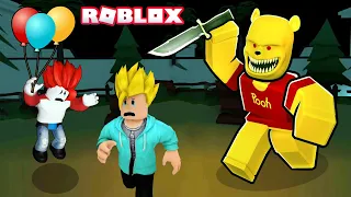 CAN WE ESCAPE FROM POOH ?? 🍯🍯 Roblox Story | Khaleel and Motu Gameplay