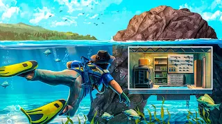 Living in a HIDDEN Underwater Cavern! - DayZ