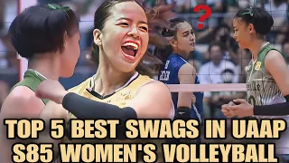 TOP 5 BEST SWAGS IN UAAP SEASON 85 WOMEN'S VOLLEYBALL?😱