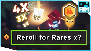 WHAT IS REROLL FOR RARES & Unique Drop Chance Explained in Minecraft Dungeons Apocalypse Plus
