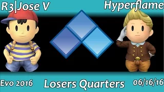 PM At Evo 2016: Hyperflame (Lucas) vs Jose V (Ness) Losers Quarters