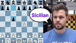 Magnus shows how to destroy the Sicilian defense