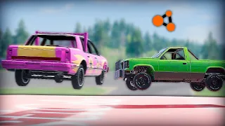 ЖЕСТОКИЕ ГОНКИ ПО ВОСЬМЕРКЕ в BeamNG.drive | DESTIMAGE