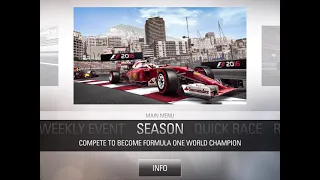 F1 mobile music main menu
