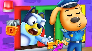 Little Police Chases Thief Bluey |