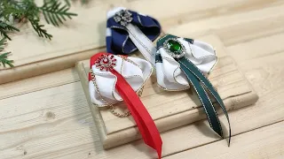 БЫСТРО, ПРОСТО, СТИЛЬНО, брошь галстук из репсовых лент 🌼 DIY grosgrain ribbon for school