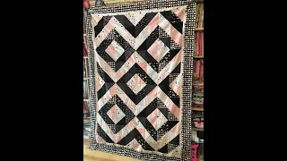 Easy Beginner Half Square Triangle Quilt