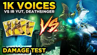 One Thousand Voices vs Ir Yut, Deathsinger | Crota's End DPS Test | Destiny 2