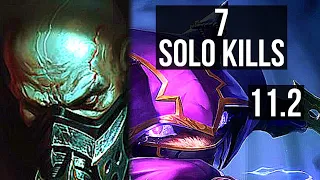 URGOT vs KENNEN (TOP) | Rank 4 Urgot, 7 solo kills, Legendary, 21/5/7 | NA Master | v11.2