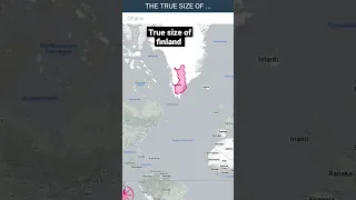 the true size of finland #viral #geography #funny #xyzbca #shorts