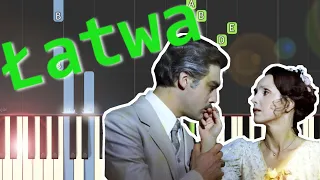 🎹 Walc z filmu "Trędowata" (W. Kilar) - Piano Tutorial (łatwa wersja) 🎵 NUTY W OPISIE 🎼