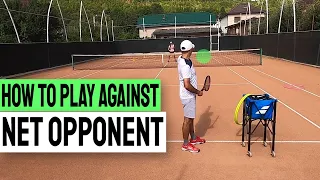 HOW TO PLAY AGAINST THE NET OPPONENT - Singles Tennis Tactics