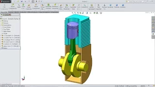 SolidWorks tutorial | Design And Assembly of Engine in SolidWorks