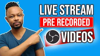 Easily Live Stream Pre - Recorded Video On YouTube Live in 2021 with OBS