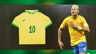 Como hacer la CAMISETA DE BRASIL de Origami🇧🇷- como fazer a camiseta do brasil da copa do mundo 2022