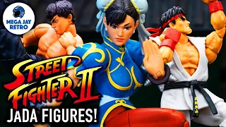 FINALLY! Street Fighter Figures WE can afford! Chun-Li, Ryu, Fei Long Jada Toys - Mega Jay Retro