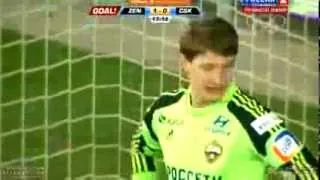 Hulk Amazing Goal (Zenit Petersburg 1-0 CSKA Moscow) 02.02.2014