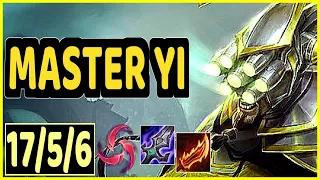 MASTER YI VS KAYN - 17/5/6 KDA JUNGLE GAMEPLAY