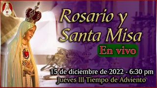 ⛪ Rosario y Santa Misa ⚜ Jueves 15 de diciembre 6:30 PM | Caballeros de la Virgen