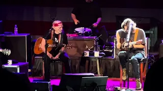 Willie Nelson and Micah Nelson singing Bullshi@