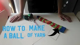 How to make a ball of yarn with old socks | IPSUM CRAFT tutorials | With Sue