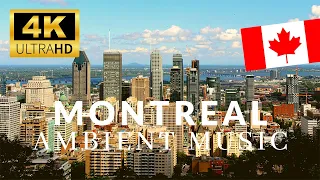 Montreal 4K 🇨🇦 Drone - Flying over Montreal - Areal View with Relaxing Piano Music