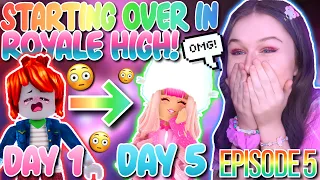 I HAD TO START OVER IN ROYALE HIGH & I GOT MY FIRST SET EVER! ROBLOX Royale High Speedrun Challenge