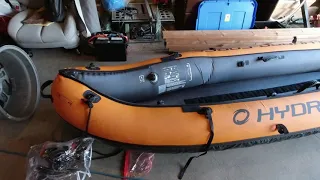 Minn Kota Endura C2.. How to install a  Trolling motor on Hydro-Force Kayak