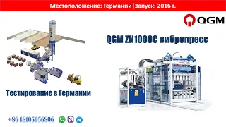 Вибропресс для тротуарной плитки тестирования в Германии|ZN1000C