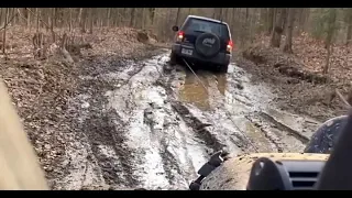 Stuck mud rav4 got a little pull