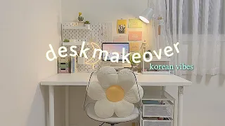 desk makeover 2023 🌸 pastel setup with IKEA haul🌷korean aesthetic vibes