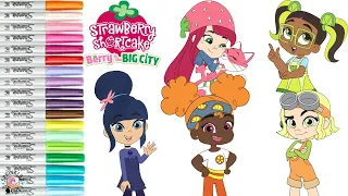 Strawberry Shortcake Berry in the Big City Coloring Book Pages Orange Blossom Lemon Meringue Limon