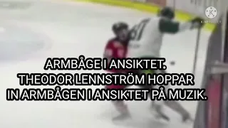 THEODOR LENNSTRÖM HOPPTACKLAR IN EN ARMBÅGE I ANSIKTET PÅ RADEK MUZIK | MATCHSTRAFF? AVSTÄNGNING?