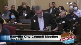 Danville City Council Meeting - May 3, 2022