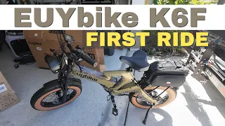 EUY K6F eBike First Ride | THIS IS A GREAT EBIKE