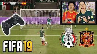 Reto ÉPICO!!!        Penaltis en FIFA19 con CASTIGO! (MEXICO vs ESPAÑA)