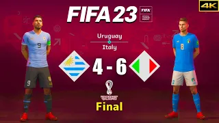 FIFA 23 - URUGUAY vs. ITALY - FIFA World Cup Final - Suárez vs. Jorginho - PS5™ [4K]