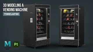 Vending Machine | Autodesk Maya + Substance 3D Painter